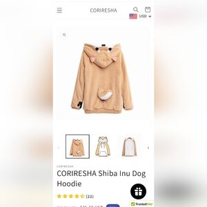 Shiba Inu velvet hoodie